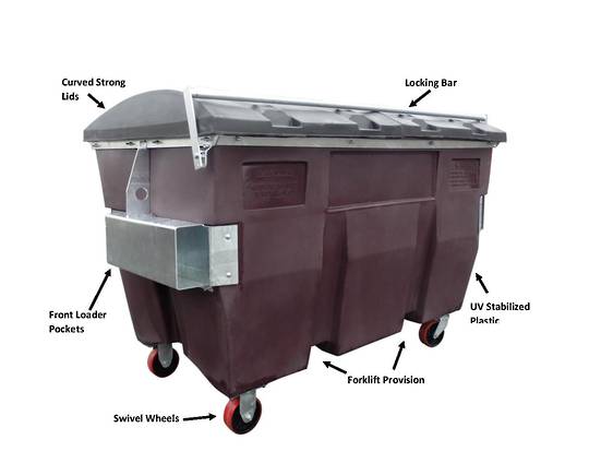 Waste & Recycling Skips - Front end load Bin image 1
